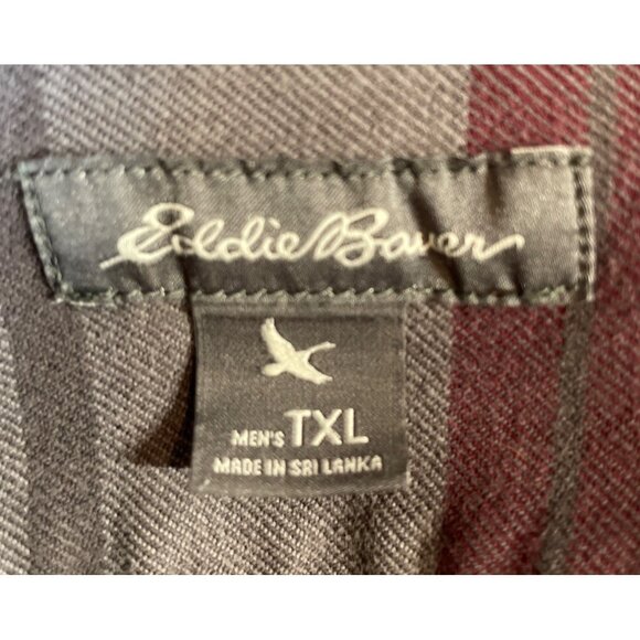 Eddie Bauer Mens Size TXL Multicolor Striped Button Up Long Sleeve Relaxed Shirt - Picture 9 of 11